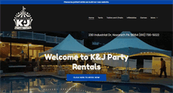 Desktop Screenshot of kjpartyrentals.com
