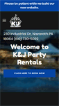 Mobile Screenshot of kjpartyrentals.com